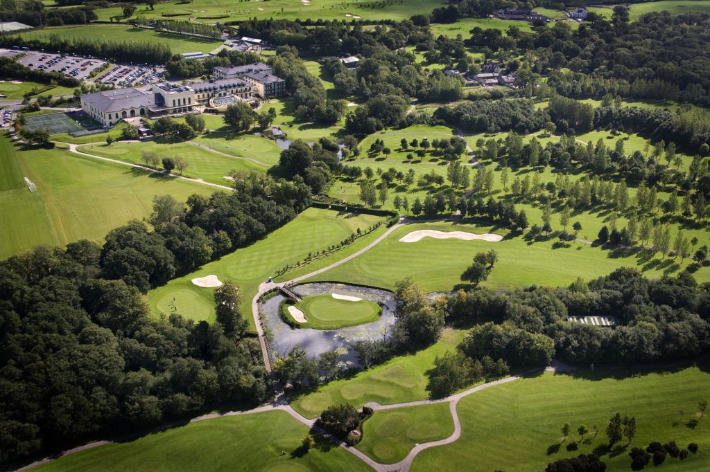 Aerial shot of the award-winning course