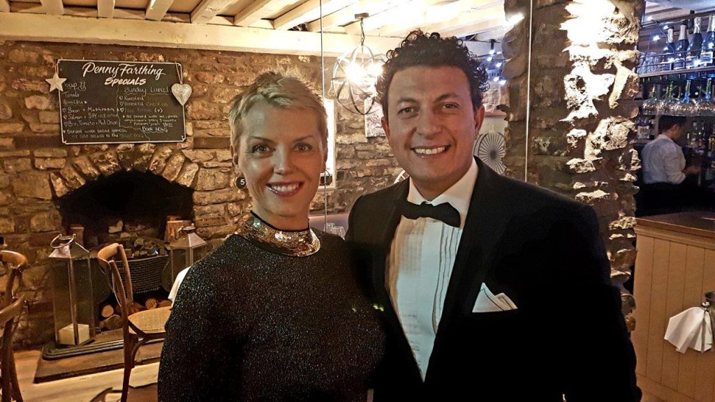 Vale Life Editor, Jennifer Hobbs Roberts, with dashing host Mohammed El Kilany