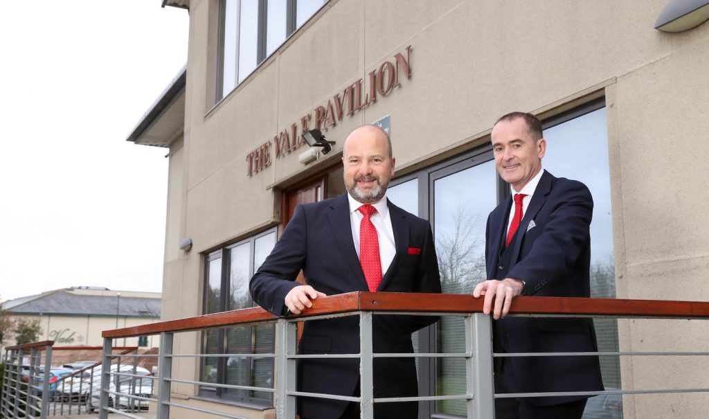 (l-r) Jonathan Ford, chief executive of the FAW and Stephen Leeke, managing director of the Vale Resort 1